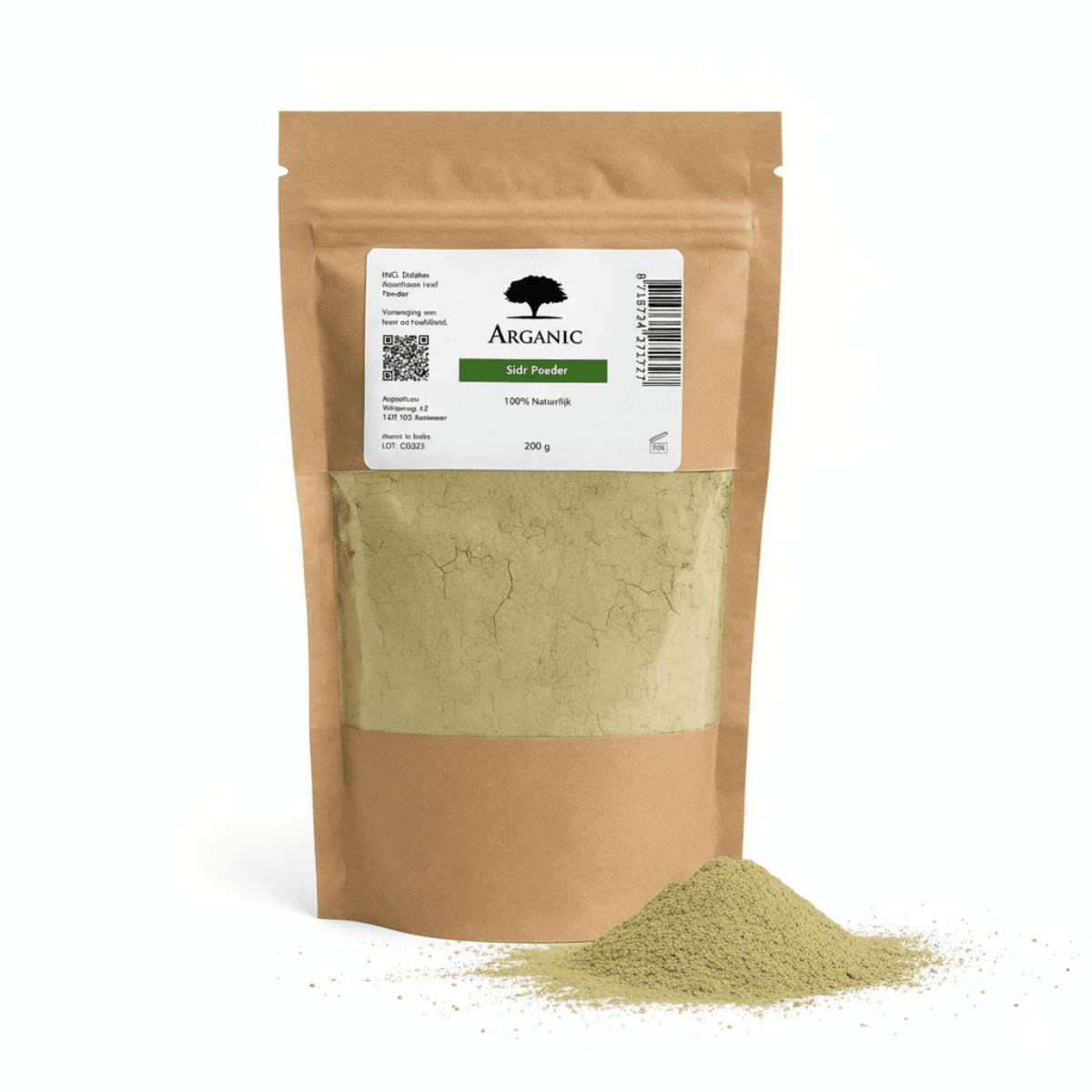 Sidr poeder (Ziziphus Mauritiana leaf powder)