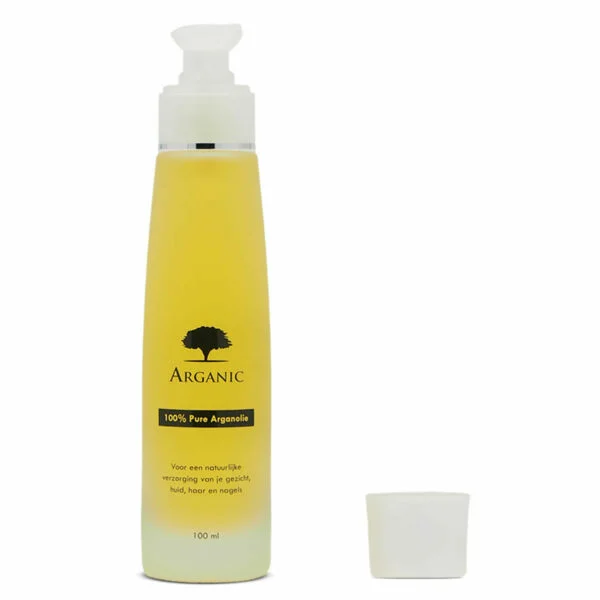 Arganolie 100ml glazen fles met doseerpompje