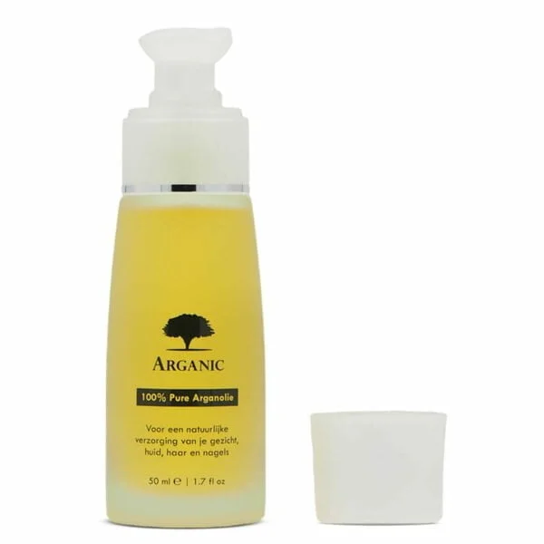 Arganolie 50ml glazen fles met pomp
